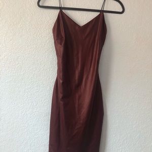 Maroon Tight-fit Dress